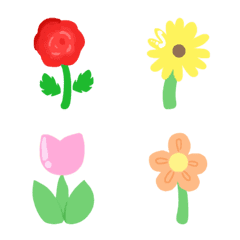 pink cute flowers emoji