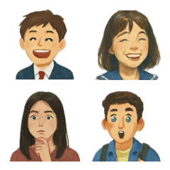 Oil Painting Style Emojis by Students