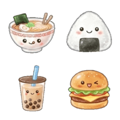 Shiny 3d food emojis