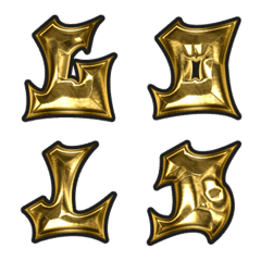 GOLD ENGLISH GRAFFITI