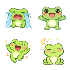 Happy Green Frog