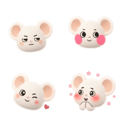 Cloud Bunny Emoji 3 Little Mouse
