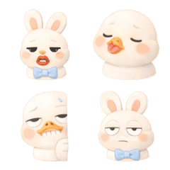 Cloud Bunny Emoji 5 Naughty Call Duck