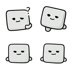 미니멀 얼굴 무언 친구