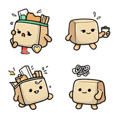 바쁜 가방 생활 친구