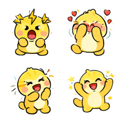 노랑 병아리 기분 리액션