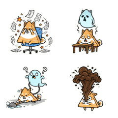 ชิบะอินุทรงสามเหลี่ยมตกตะลึงจนคางหลุด