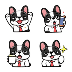 Bulldog Kantor Penuh Semangat