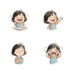 Childhood Smiles and Happy Waves