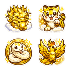 Lucky Gold Emoji Set 2