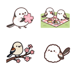 春を感じるシマエナガ