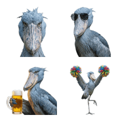 擬真鯨頭鸛表情符號（Shoebill）