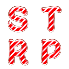 RED WHITE STRIPED emoji