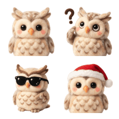 好用療癒鵰鴞表情符號（貓頭鷹）