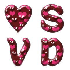 CHOCOLATE HEART CUTE