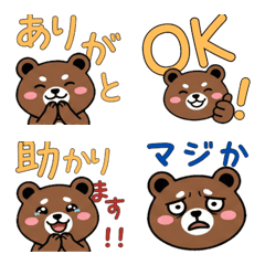 Round Face Brown Bear 21