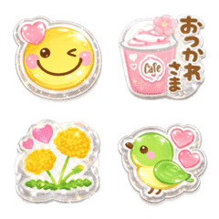 PUKU PUKU kawaii happy spring emoji