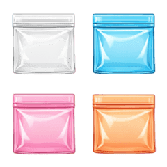 Tas Ritsleting Warna-warni