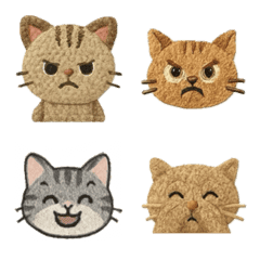 編み物風ネコちゃん絵文字