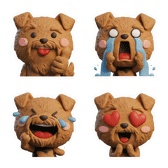 Moving 3D Airedale Terrier 26