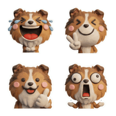 3D Shetland Sheepdog 25