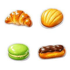 Stiker Puffy: Manis Prancis