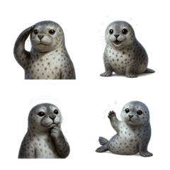 Lucu! Emoji Anjing Laut 1