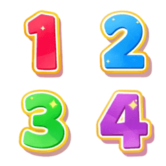 SparkPop Gradient emoji Numbers