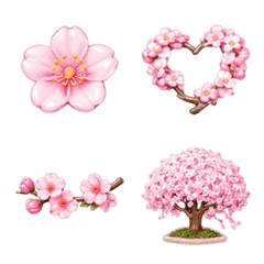 Adesivo Puffy: Sakura em Flor