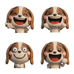 動く3Dバセットハウンド26