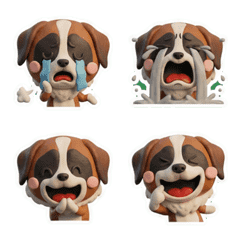 Moving 3D Saint Bernard 26