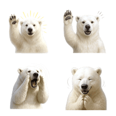 น่ารัก! อีโมจิหมีขั้วโลก 1