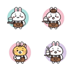 まるちょフレンズ　カフェ店員　日常