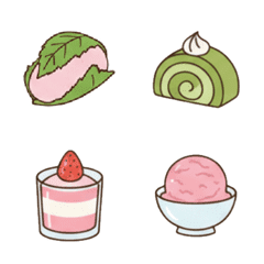 春っぽいスイーツの絵文字