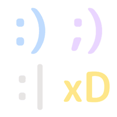 Soft Emoticon Text Stickers
