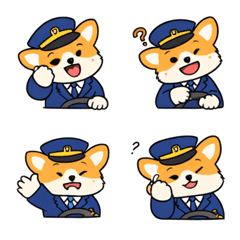 Corgi Bus Driver Daily Mood Ride