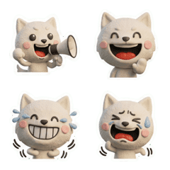 3D White Shiba Inu 25