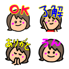 Loosely moving expression emoji