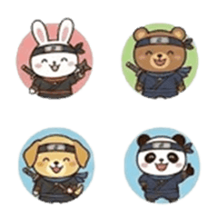 Marucho Friends style ninja smiling