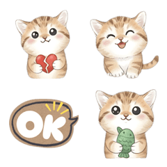 Soft & Fluffy Ginger Kitten (Emoji)