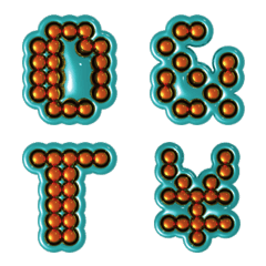 BIT COUNT DOT ORANGE AND TEAL