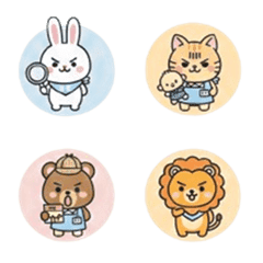 Kindergarten Teacher Surprised Face Set