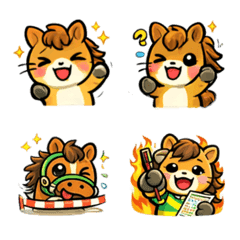 Cheerful Horse Stickers