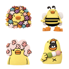 Chick Human Piyo Spring 3D