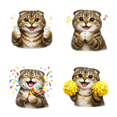 好用！蘇格蘭摺耳貓表情符號