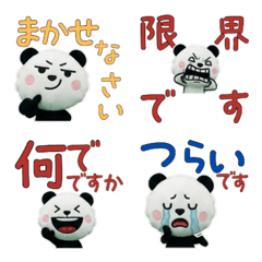 Animated Polite Black Panda 12