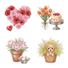 毎日使える フランス 春✿大人上品お花