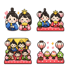 สติ๊กเกอร์ ฮินะมัตสึริ น่ารัก