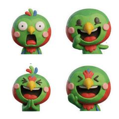 Moving 3D นกแก้ว 26