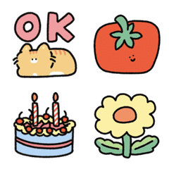 little chubby meow & squad ! (emoji)